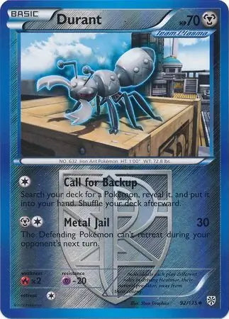 Plasma Storm Durant #92/135 reverse holo